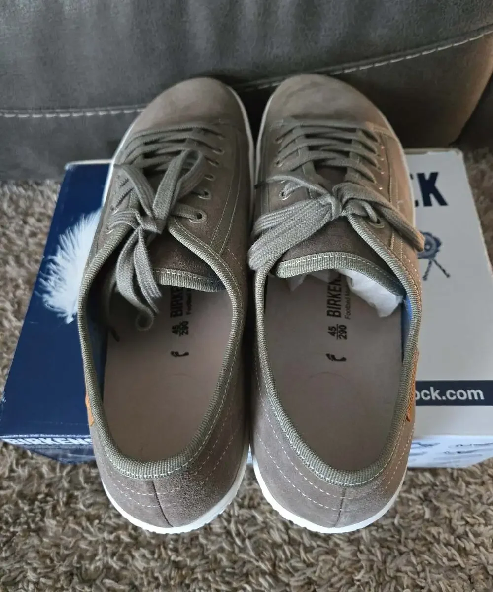 ** New NIB Birkenstock Arran grey/brown size 45 us 12
